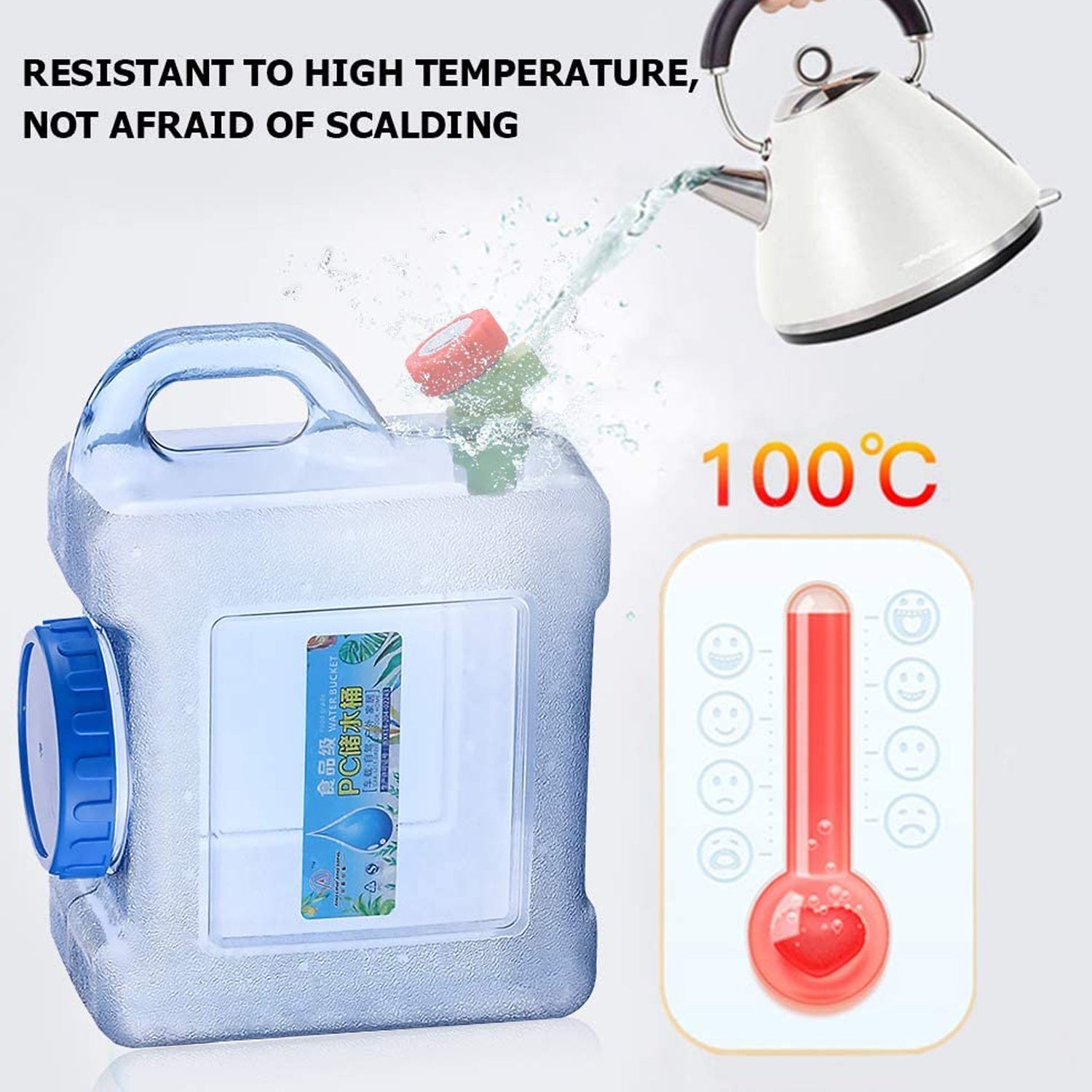 2655 Water Bucket Water Container with Lid and Tap Car Water Tank Water Dispenser Beverage Storage Carrier Plastic Water Bottle for Outdoors Hiking Camping Self-Driving Tour Emergency DeoDap 2655 Water Bucket Water Container with Lid and Tap Car Water Tank Water Dispenser Beverage Storage Carrier Plastic Water Bottle for Outdoors Hiking Camping Self-Driving Tour Emergency DeoDap